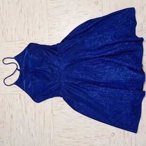 Blue Sparkly Formal Wear Dress